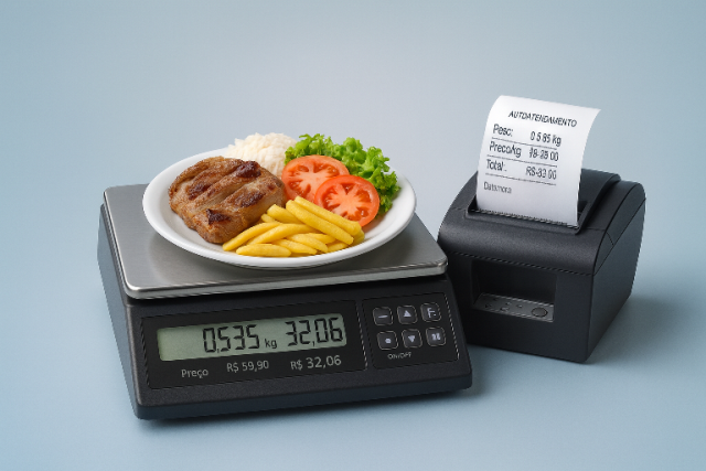 Balança de autoatendimento por peso